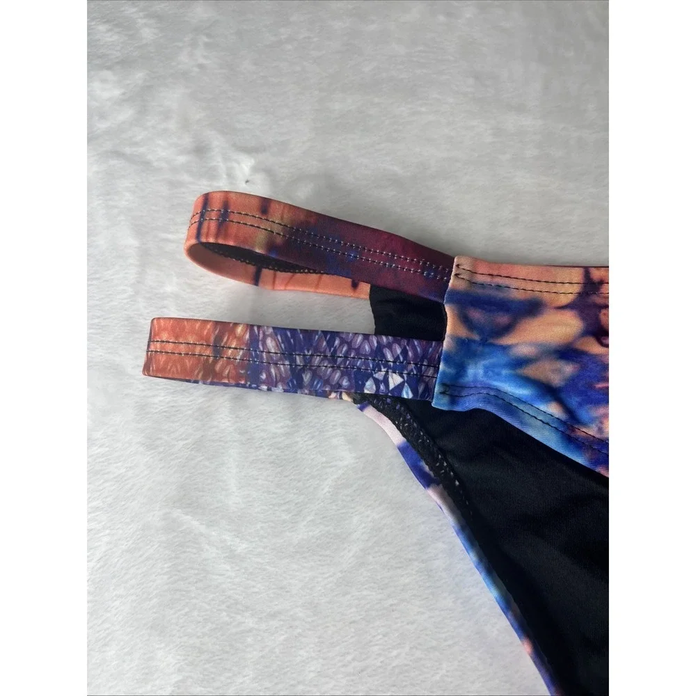 Perfect Vacation Women's Bikini Bottom Multicolor Tie-dye Size Medium NEW